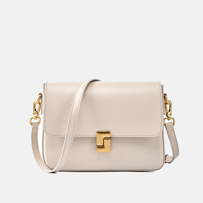 Women’s Vintage Genuine Leather Lock Shoulder Bags image 8