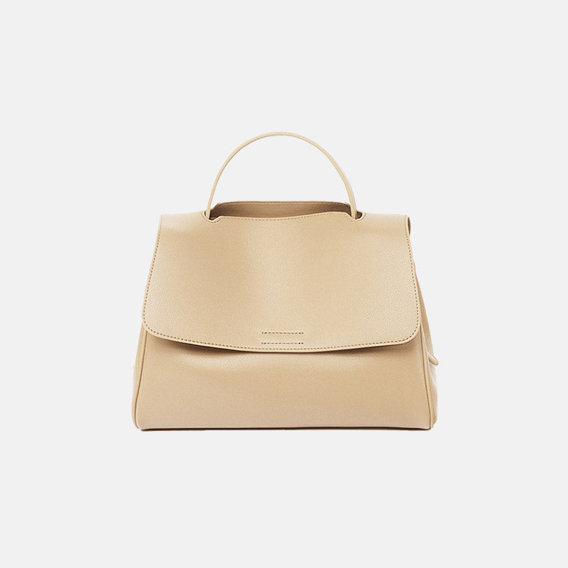 Women’s Vintage Genuine Leather Magnetic Flap Top Handle Bag image 7