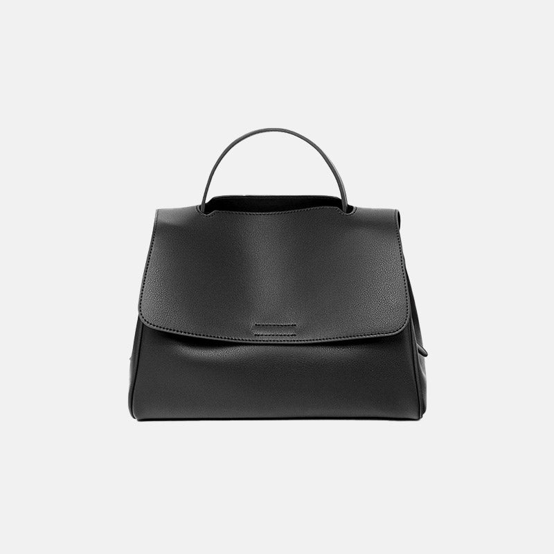 Women’s Vintage Genuine Leather Magnetic Flap Top Handle Bag image 5