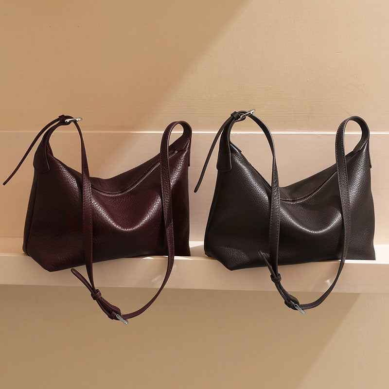 Women’s Vintage Genuine Leather Shoulder Hobo Bag image 4