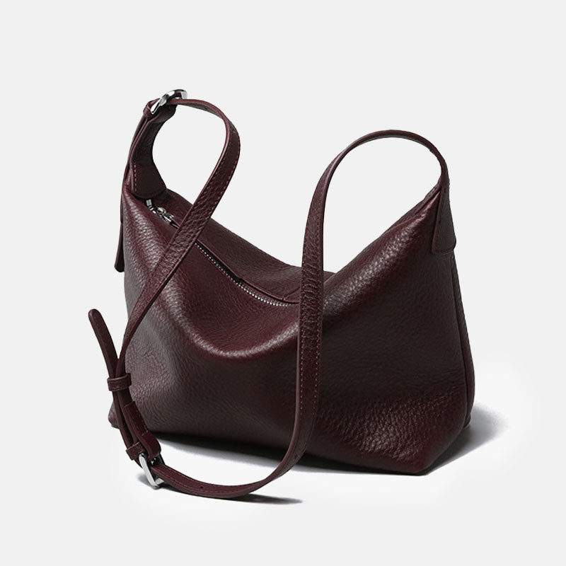 Women’s Vintage Genuine Leather Shoulder Hobo Bag image 5