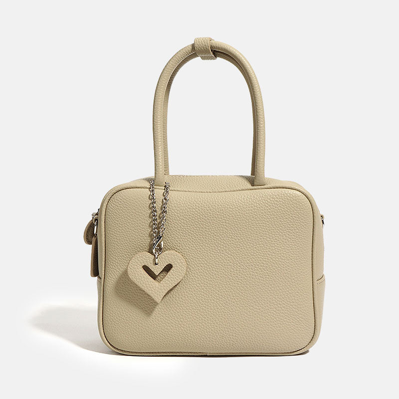 Women’s Vintage Leather Crossbody Top Handle Bag image 7