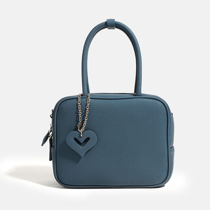 Women’s Vintage Leather Crossbody Top Handle Bag image 6