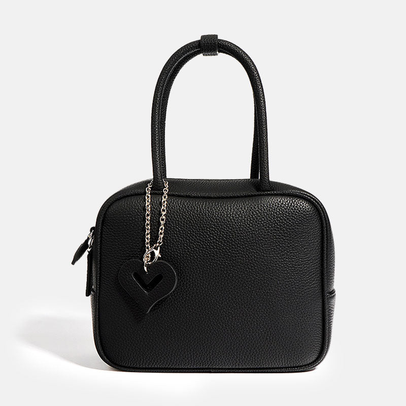 Women’s Vintage Leather Crossbody Top Handle Bag image 9