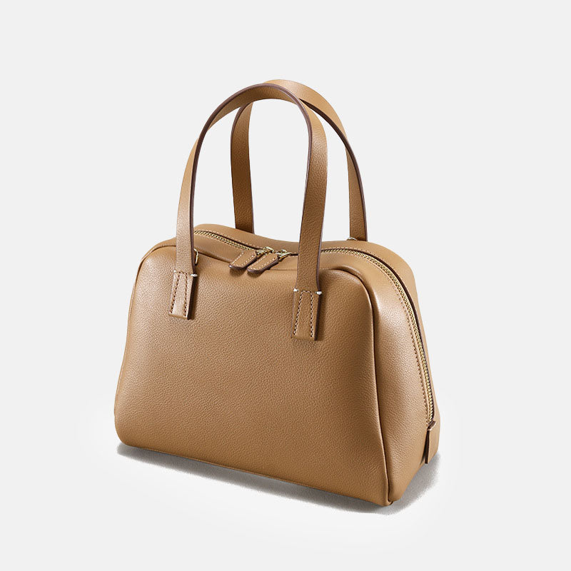 Women’s Vintage Minimalist  Leather Top Handle Bag image
