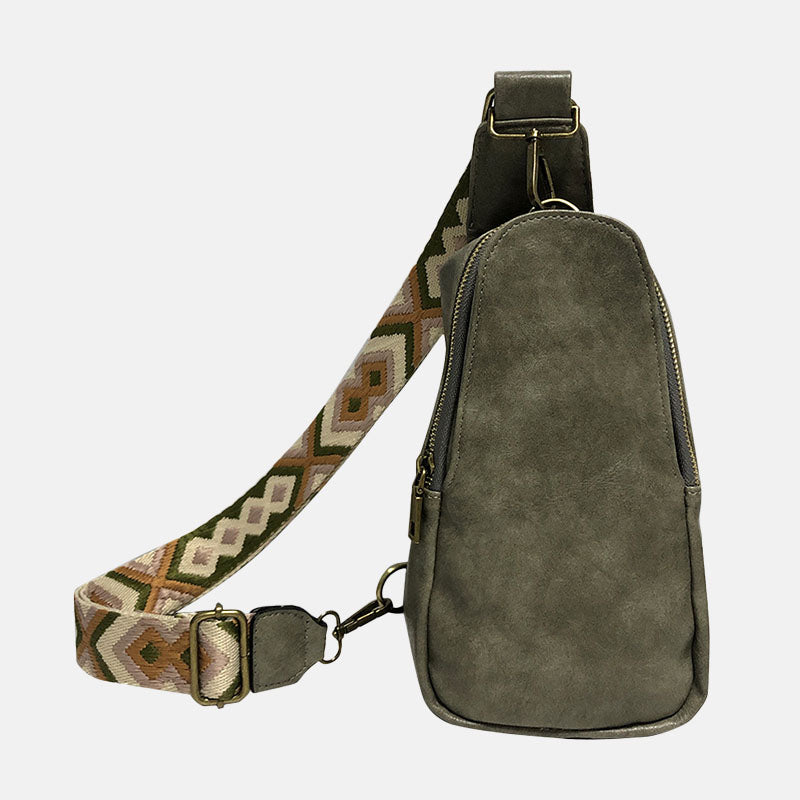 Women’s Vintage PU Material Crossbody Sling Bags image 7