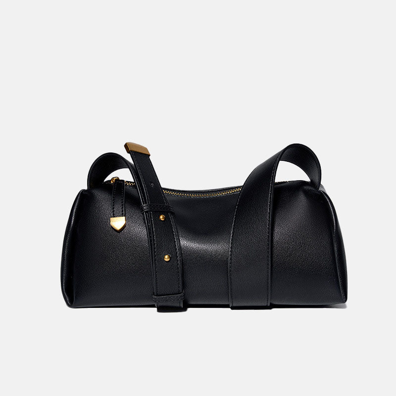 Women’s Vintage Soft Genuine Leather Crossbody Baguette Bags image 4