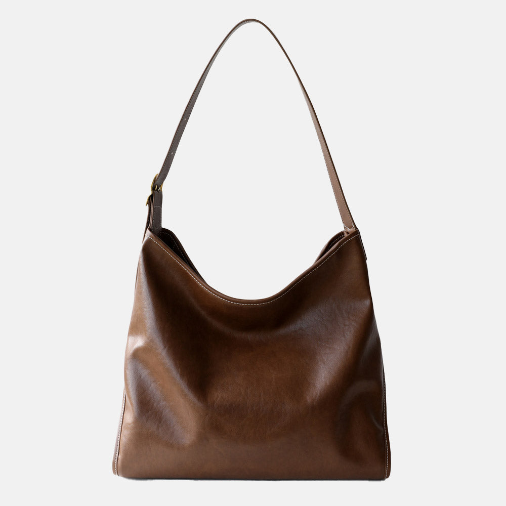 Women’s Vintage Split Leather Hobo Shoulder Bag image