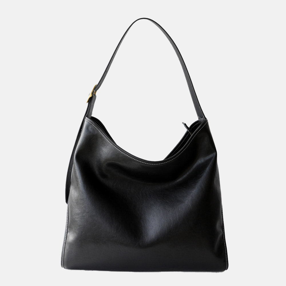 Women’s Vintage Split Leather Hobo Shoulder Bag image 4