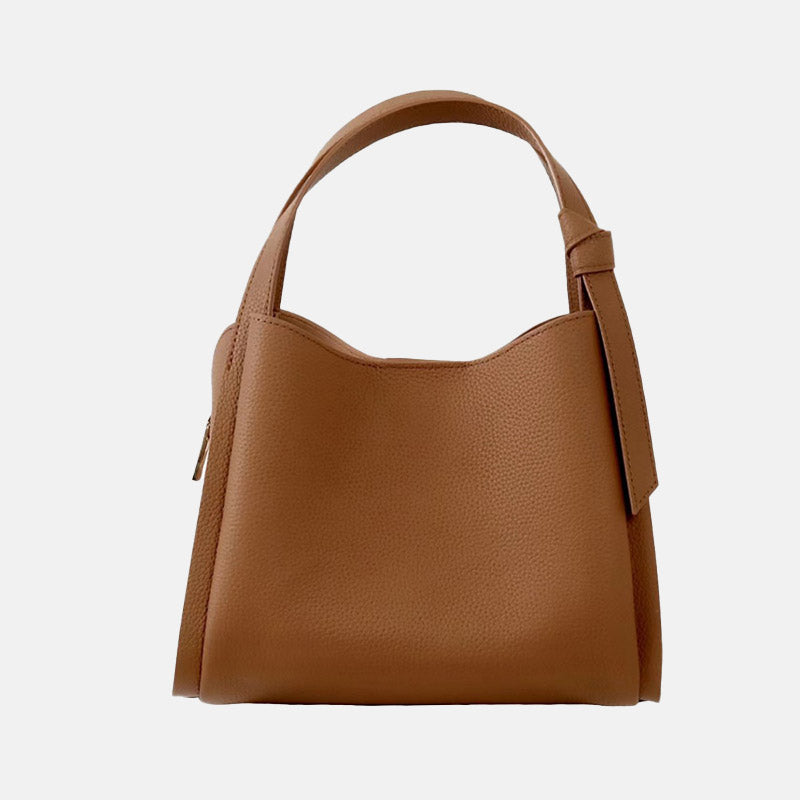 Women’s Vintage Top-Grain Leather Bucket Handbag image