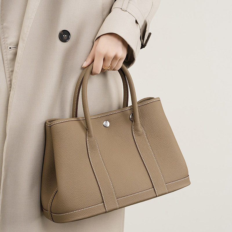 Women’s Vintage Top-Grain Leather Crossbody Tote Bag image 2