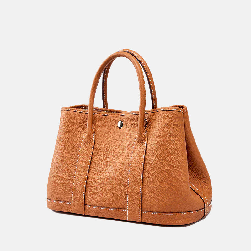 Women’s Vintage Top-Grain Leather Crossbody Tote Bag image 3