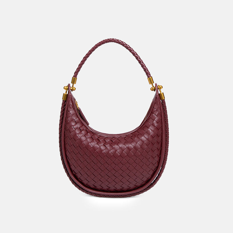 Women’s Vintage Woven Crescent Saddle Bag image 5