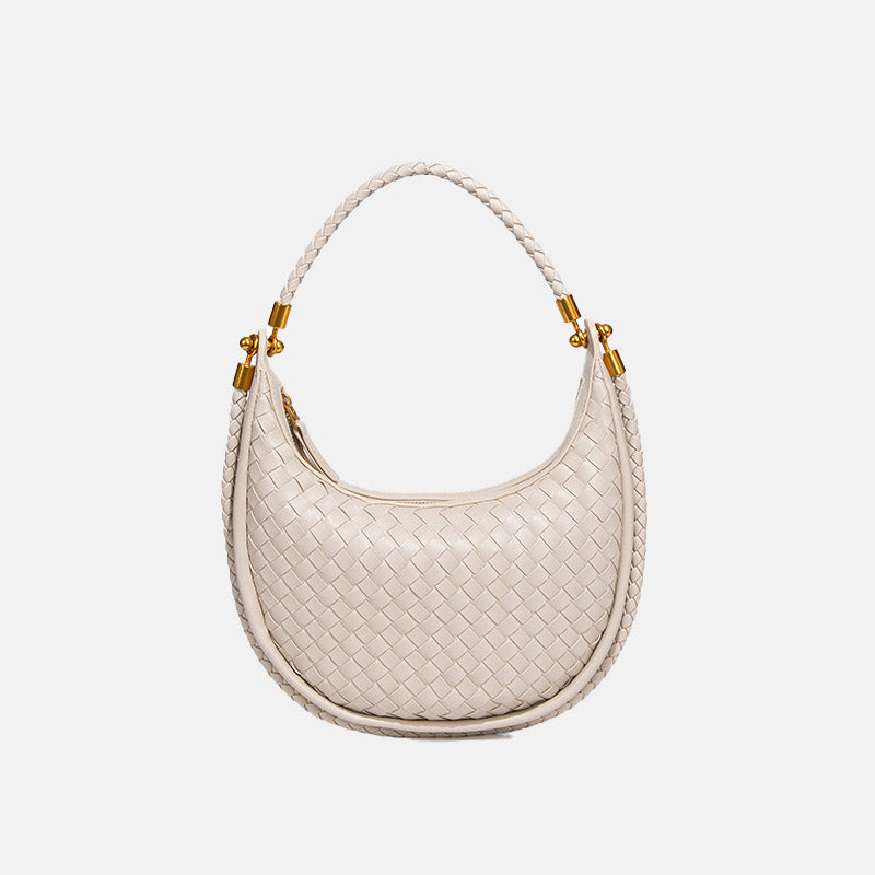 Women’s Vintage Woven Crescent Saddle Bag image 6