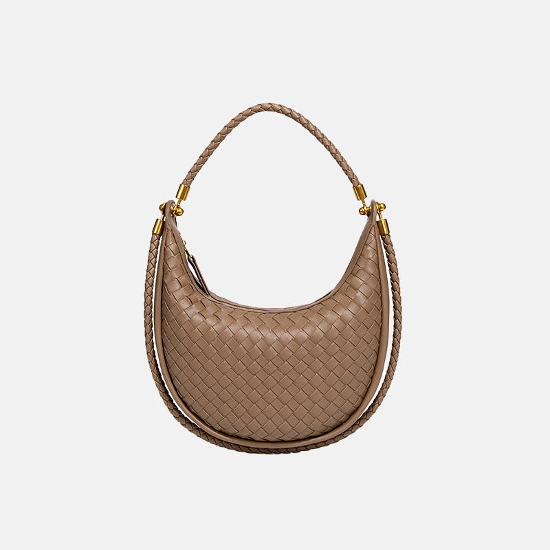 Women’s Vintage Woven Crescent Saddle Bag image 9