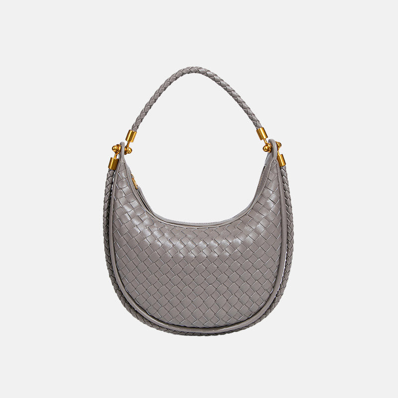 Women’s Vintage Woven Crescent Saddle Bag image 10