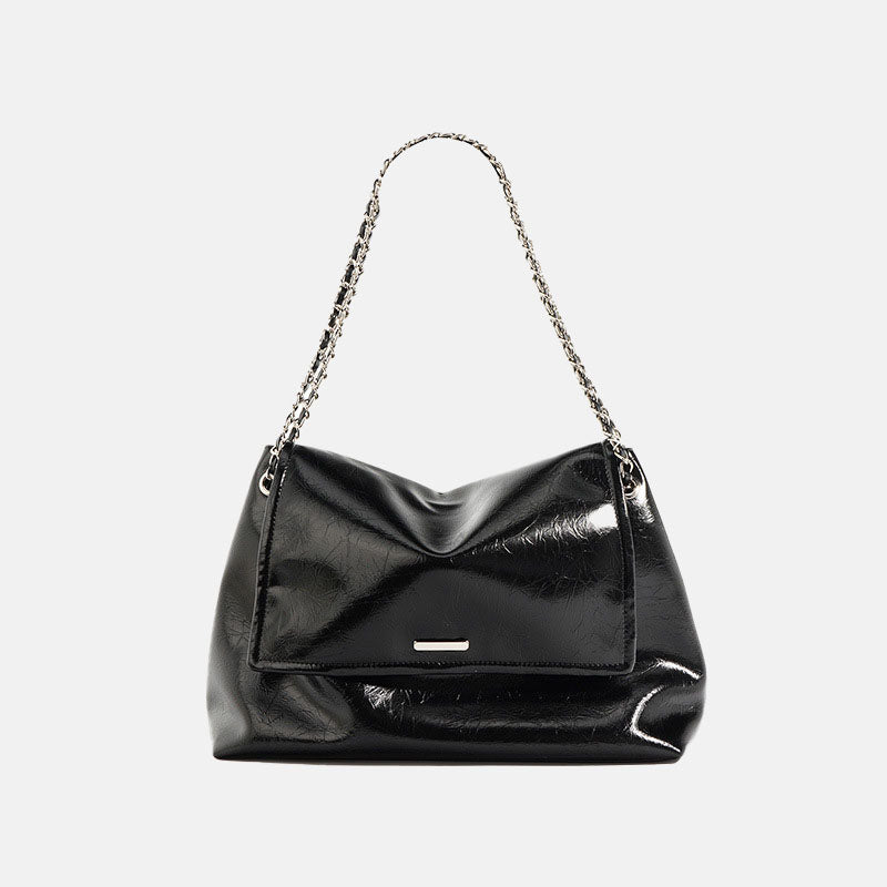 Women’s Waxed Genuine Leather Chain Shoulder Bag image 6