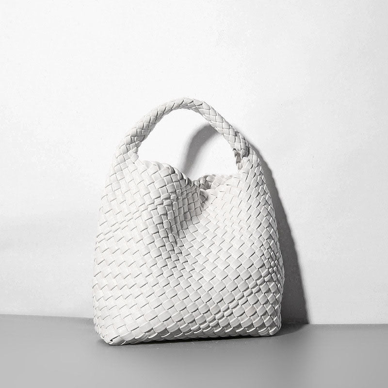 Women’s Woven Bucket Shoulder Tote Bag image 15