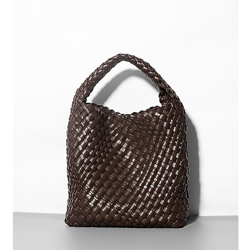 Women’s Woven Bucket Shoulder Tote Bag image 12