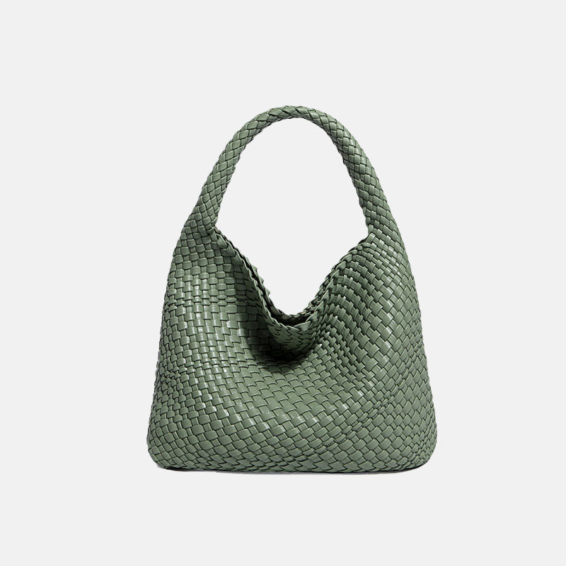 Women’s Woven Bucket Shoulder Tote Bag image 9