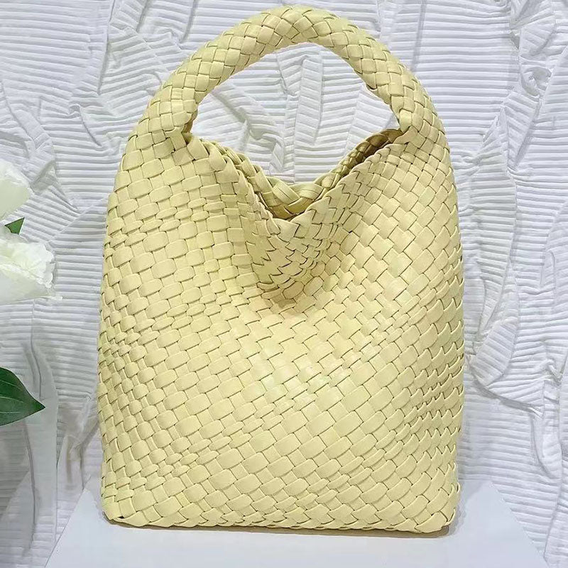 Women’s Woven Bucket Shoulder Tote Bag image 19