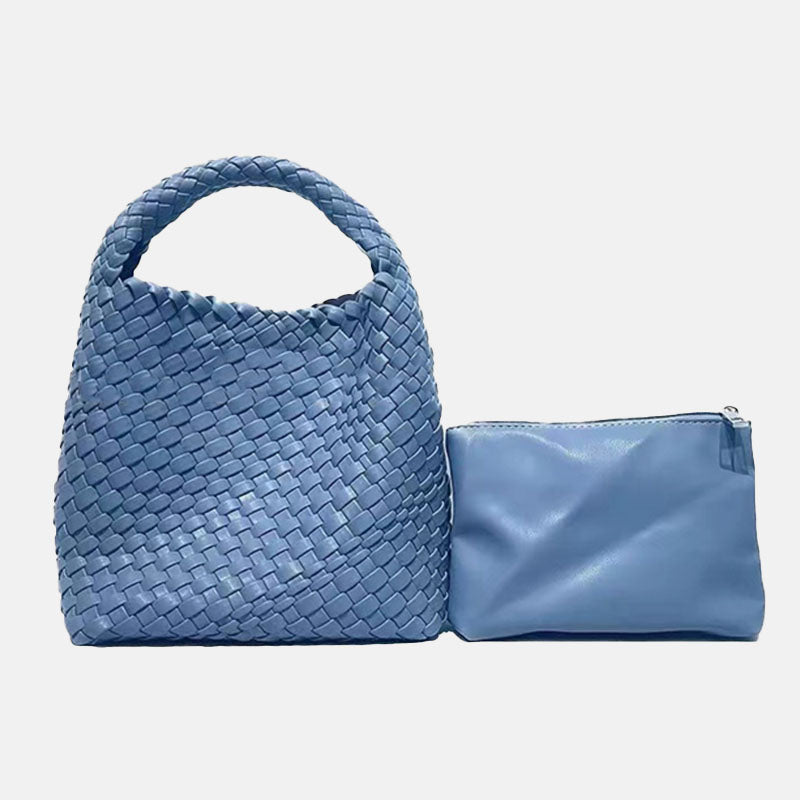 Women’s Woven Bucket Shoulder Tote Bag image 11