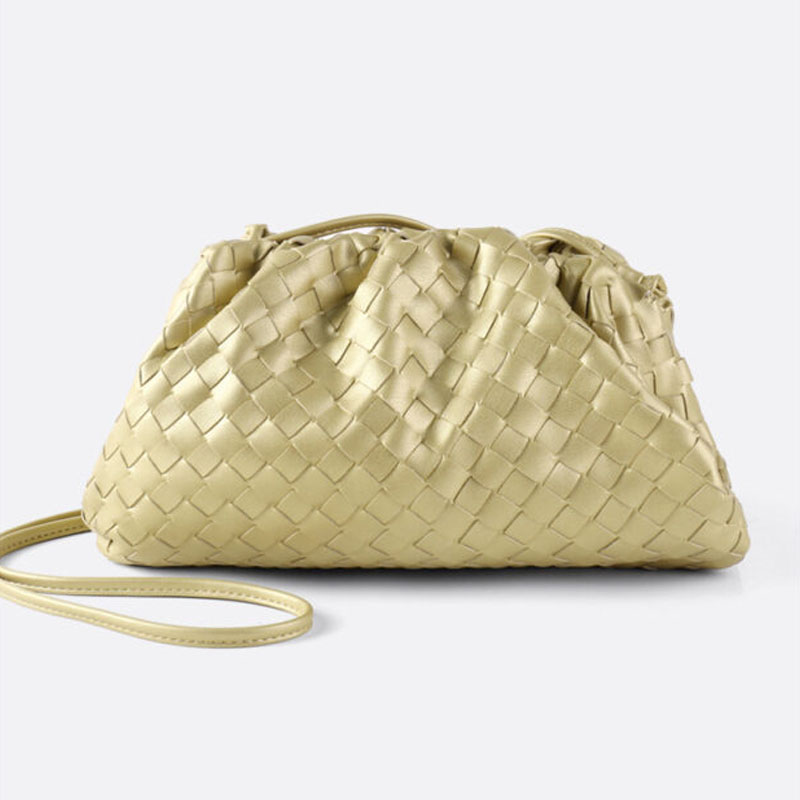 Women’s Woven Cloud Shape Shoulder Crossbody Clutch Bag image 10
