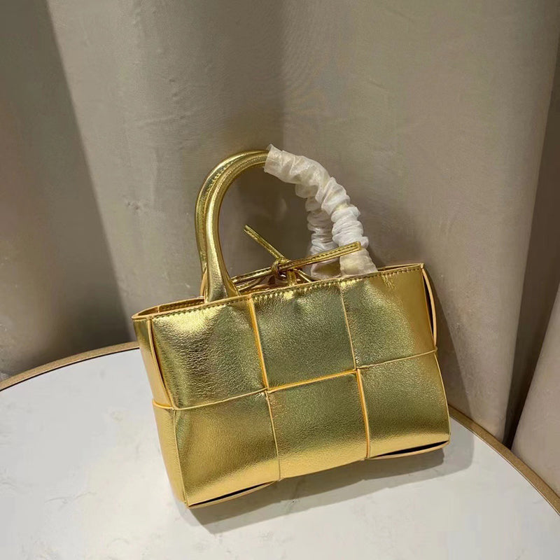 Women’s Woven Leather Mini Tote Shoulder Crossbody Bag image 11