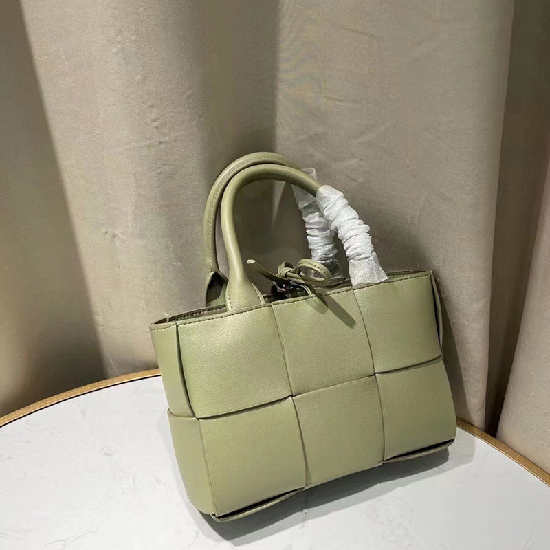 Women’s Woven Leather Mini Tote Shoulder Crossbody Bag image 12