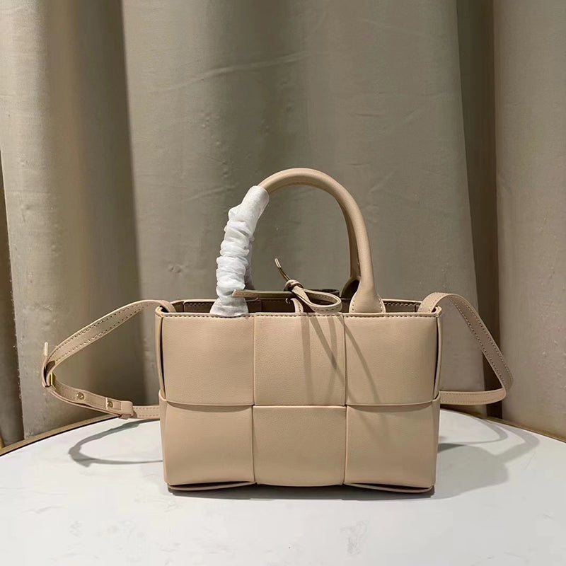 Women’s Woven Leather Mini Tote Shoulder Crossbody Bag image 14