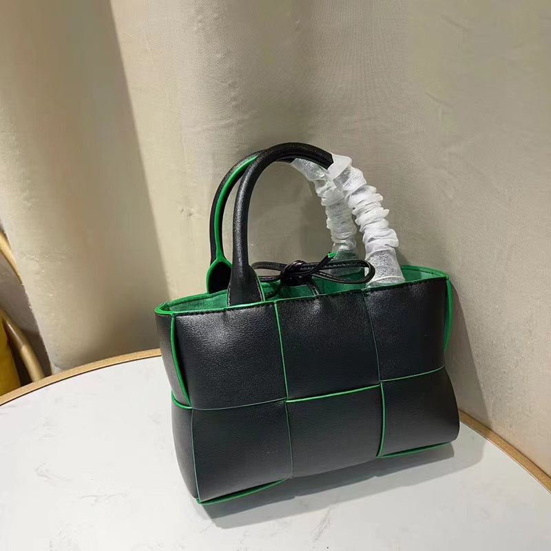 Women’s Woven Leather Mini Tote Shoulder Crossbody Bag image 15