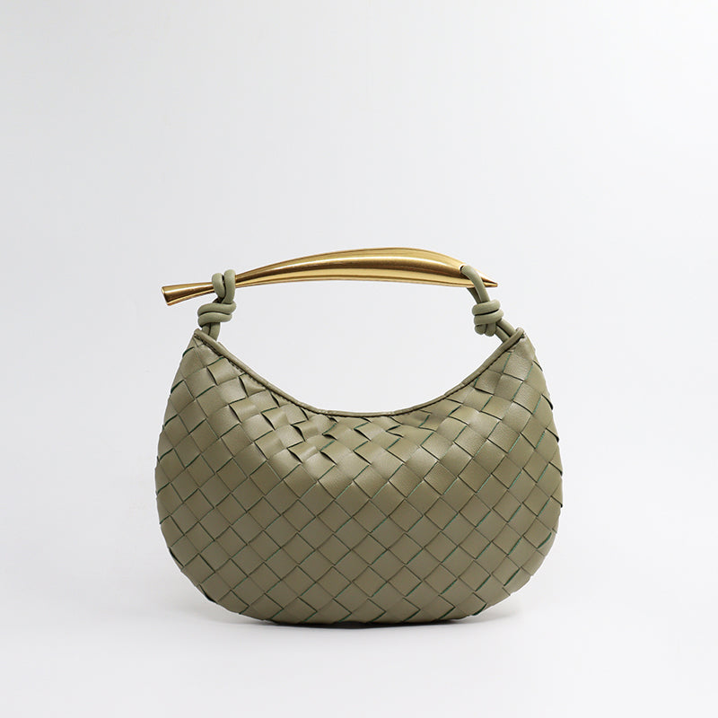 Women’s Woven Dumpling Clutch Bag image 9