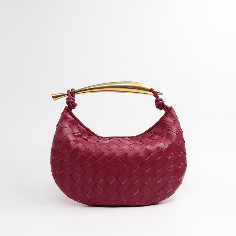 Women’s Woven Dumpling Clutch Bag image 12