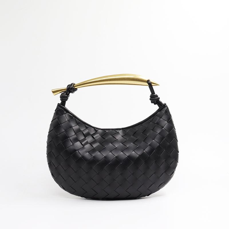 Women’s Woven Dumpling Clutch Bag image 15
