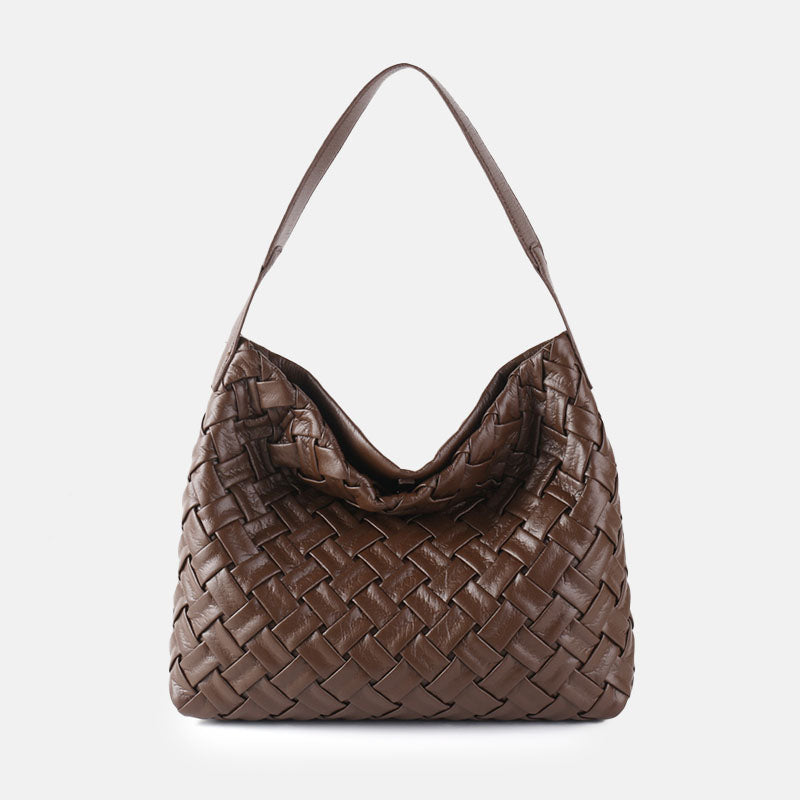Women’s Woven PU Material Vintage Crossbody Shoulder Tote Bags image 10