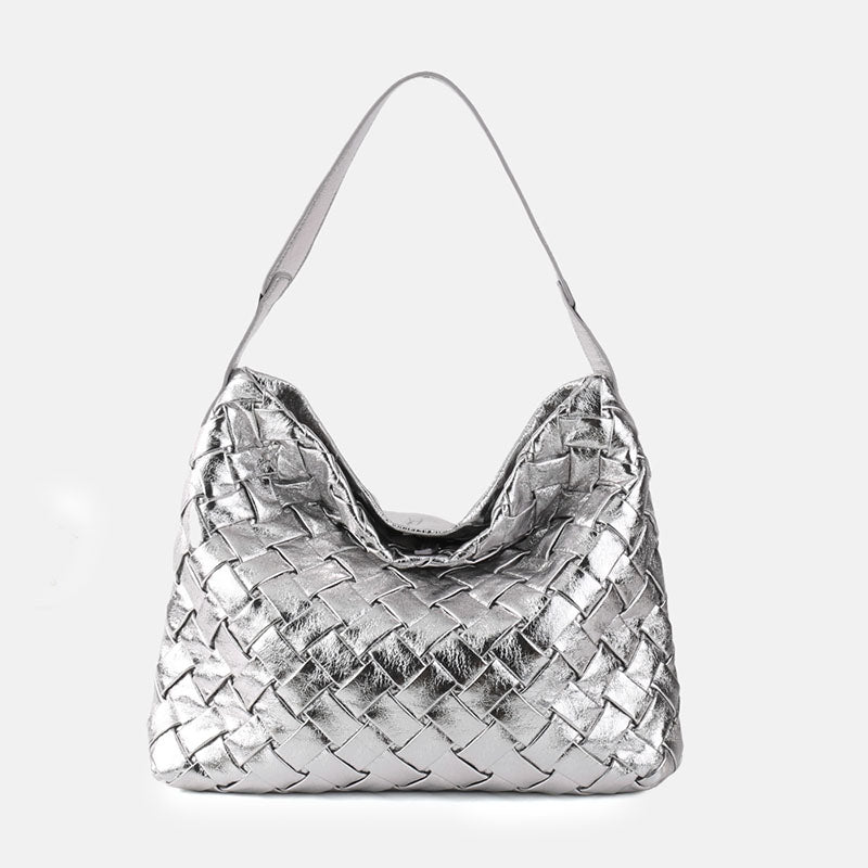 Women’s Woven PU Material Vintage Crossbody Shoulder Tote Bags image 13