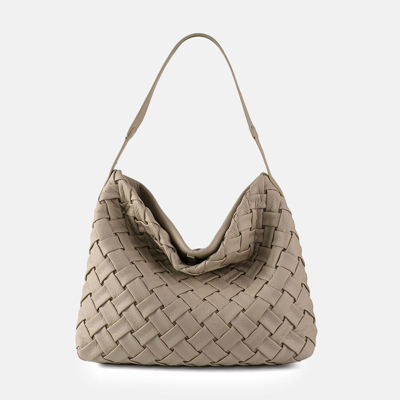 Women’s Woven PU Material Vintage Crossbody Shoulder Tote Bags image 14