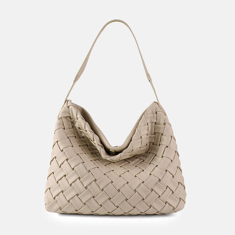 Women’s Woven PU Material Vintage Crossbody Shoulder Tote Bags image 4