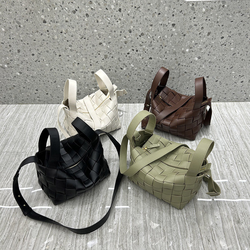 Women’s Woven Split Leather Crossbody handbag image 4