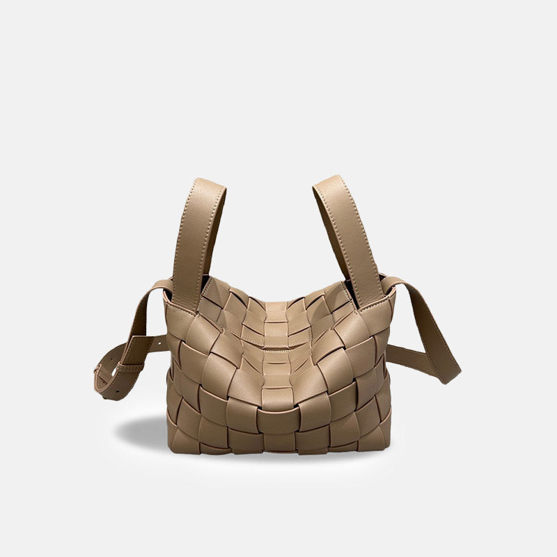Women’s Woven Split Leather Crossbody handbag image