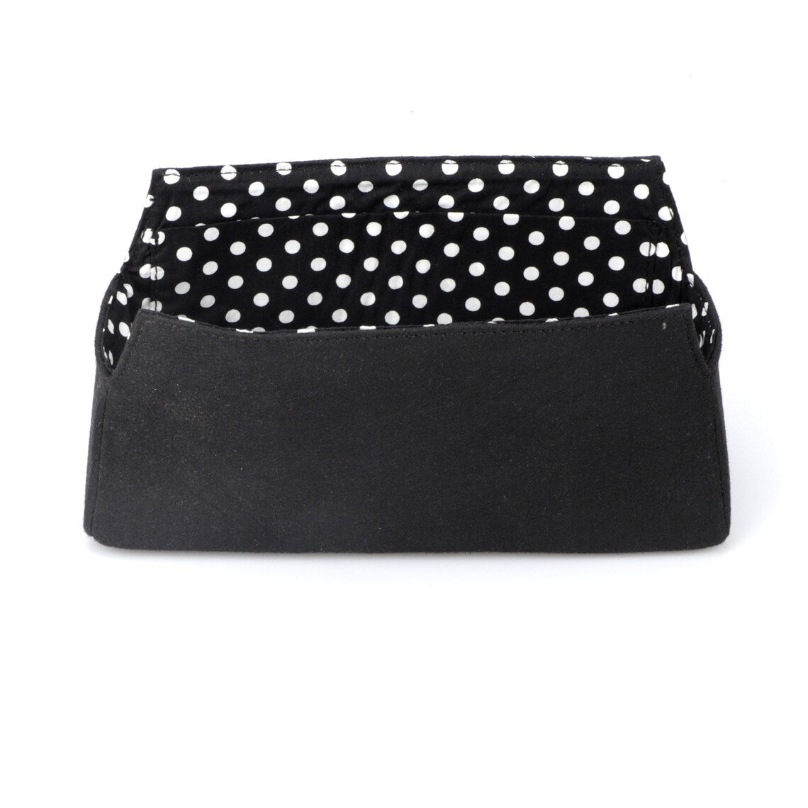 Felt Bag Organizer: Polka Dot Cotton Liner, Bolide Bag Insert