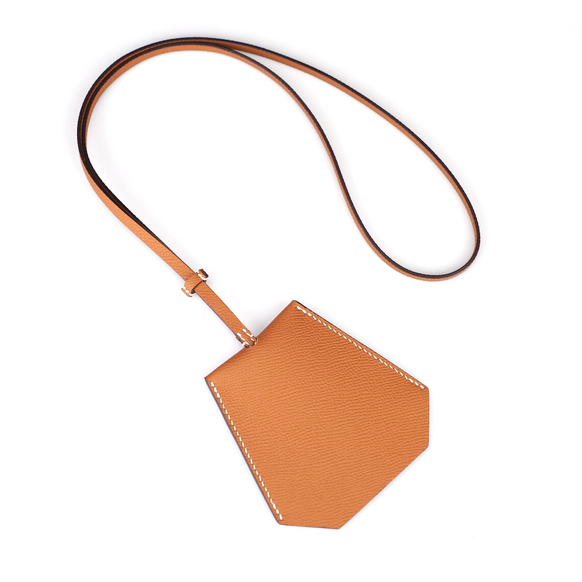 Handmade Epsom Leather Key Holder: Custom Key Pouch with Strap