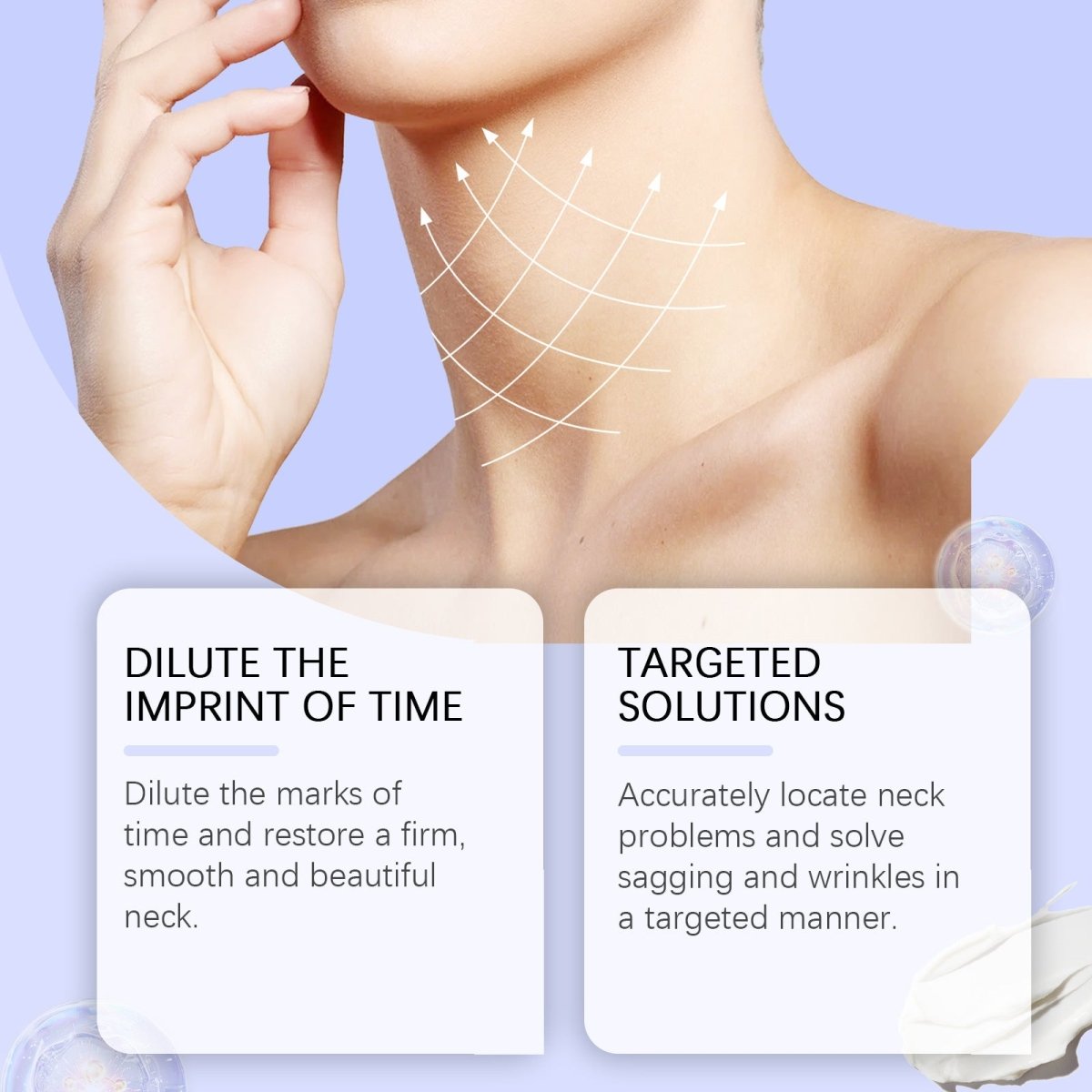 Anti - Aging Neck Cream Smoothing Fine Lines Moisturizing - LUNA