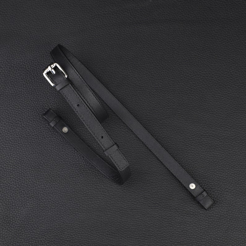 Hermès Style Epsom Leather Adjustable Bandoulière (15mm Ultra-Slim): Compatible Crossbody Strap for Mini Bags & Pochette