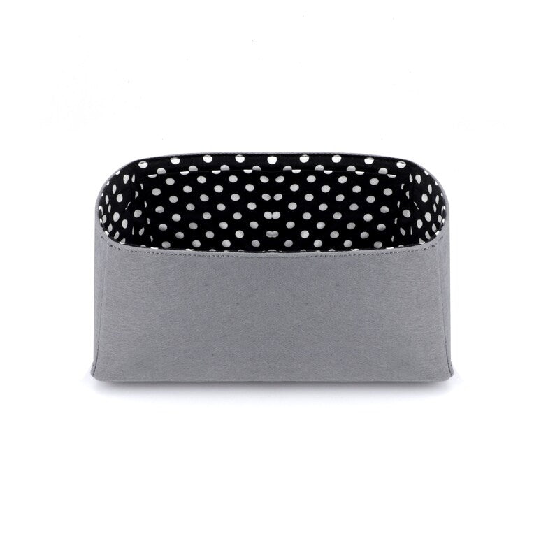 Felt Birkin Bag Organizer: Polka Dot Cotton Liner