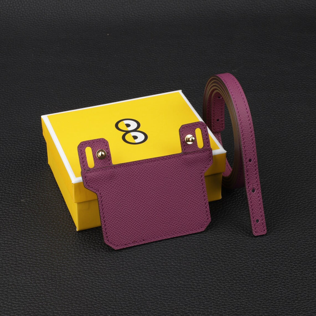 Epsom Leather Shoulder Strap: 12mm Wallet Crossbody Strap