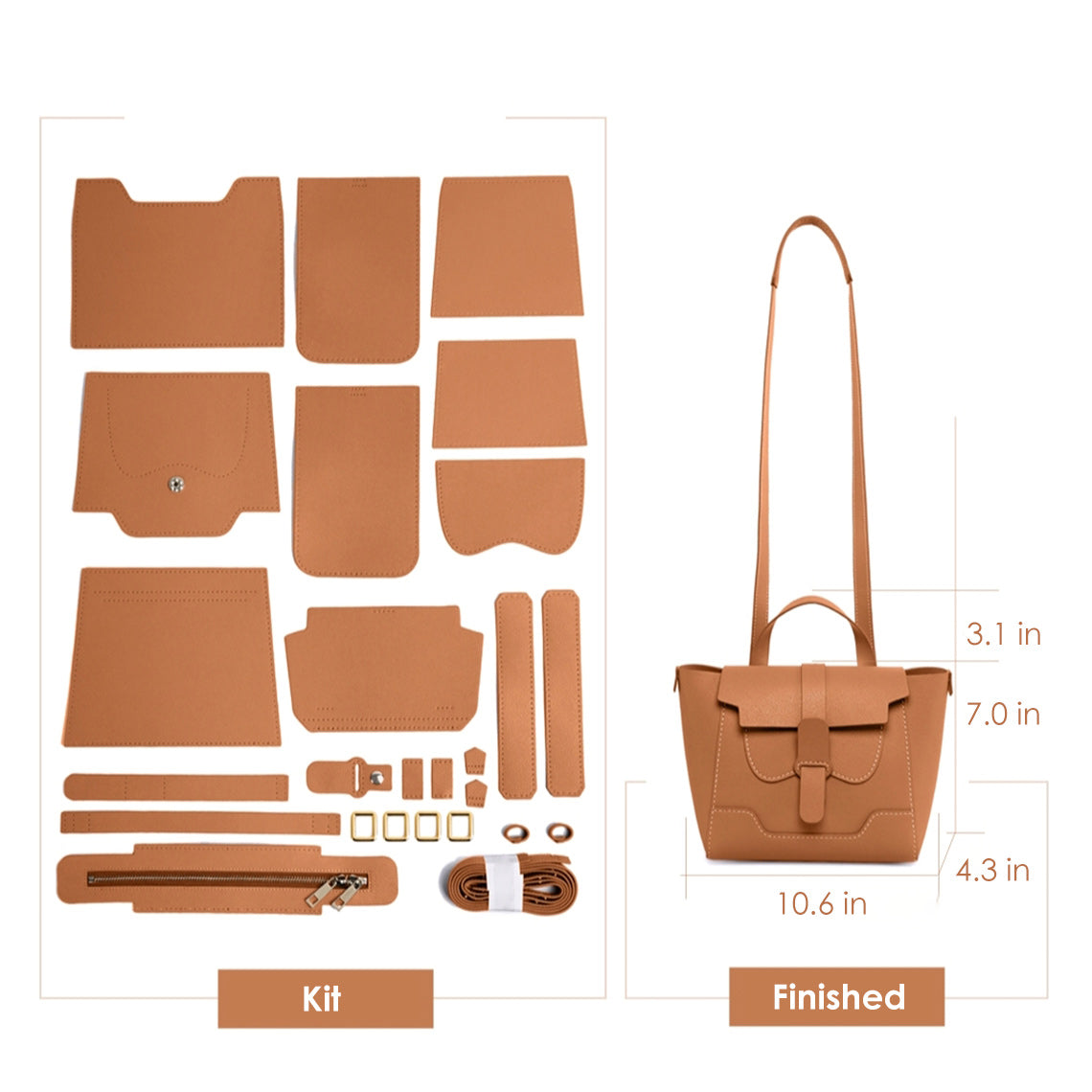 Brown Maestro Bag |  DIY Maestro Bag Kit | Wirkin™
