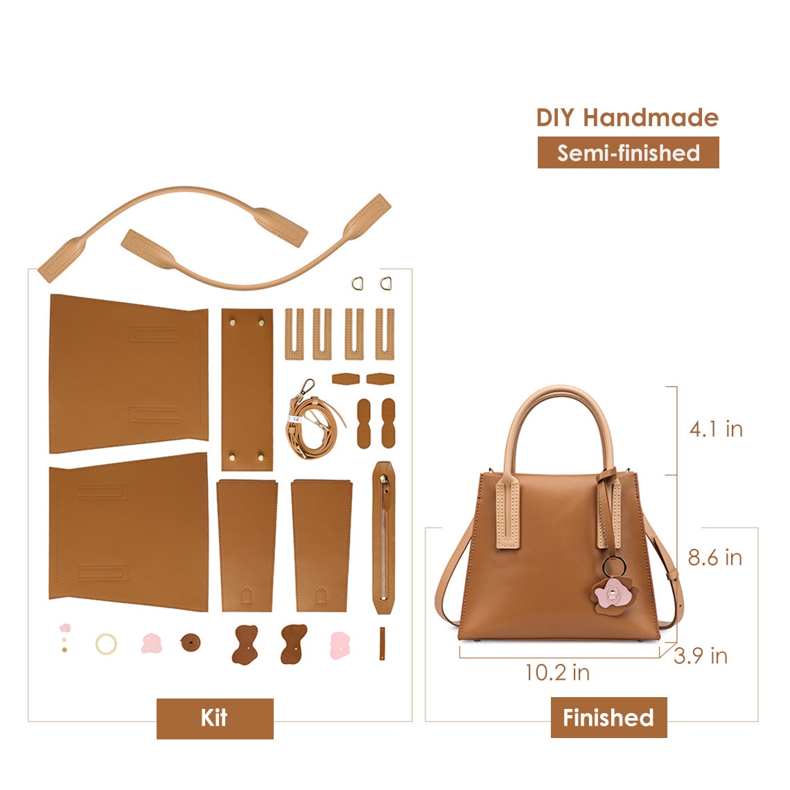 DIY Women Shoulder Bag & Handbag | Leather Kit DIY Bags | Wirkin