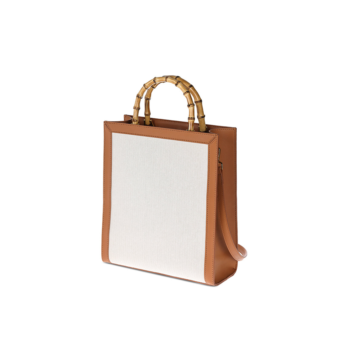 Women's Large Bamboo Handle Tote Bag | Minimalistic DIY Crossbody Bag Handmade - Wirkin™