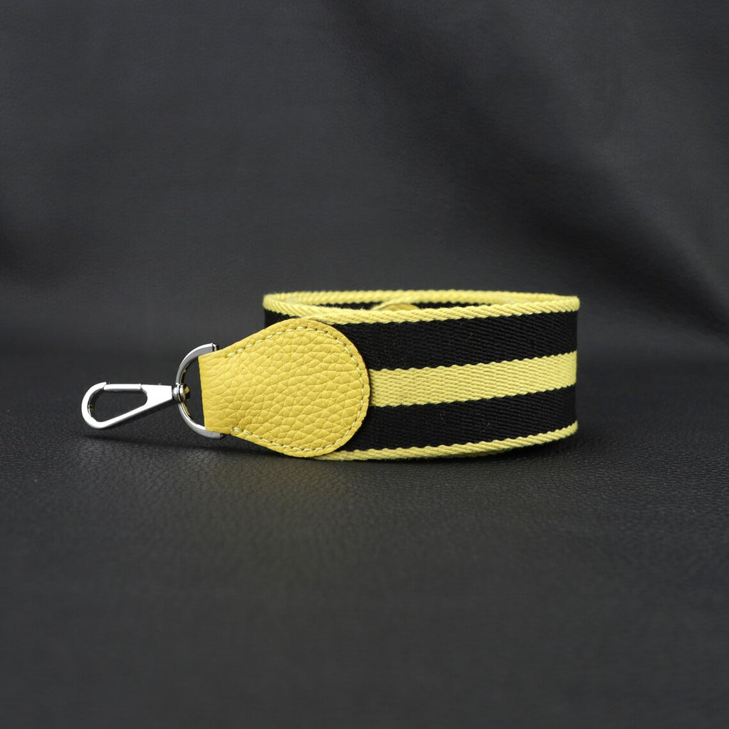 50mm Striped Canvas Bag Strap: Adjustable Length, 8 Colors